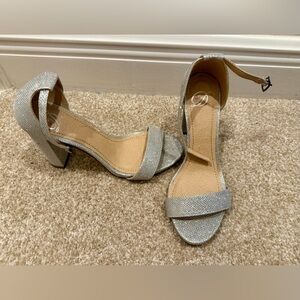 Elegant Silver Women's Heels